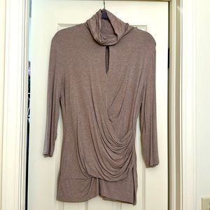 Turtleneck with keyhole cutout